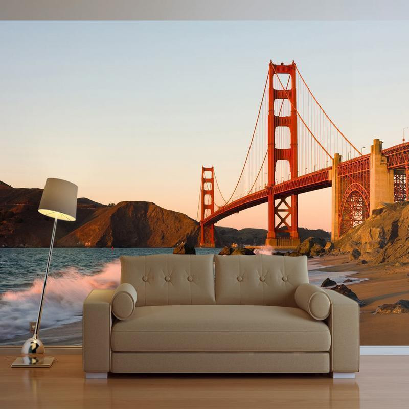 73,00 € Foto tapete - Golden Gate Bridge - sunset, San Francisco