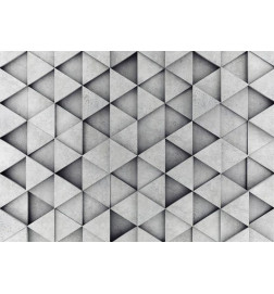 Fototapete - Grey Triangles