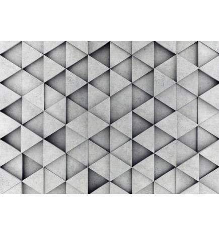 Wall Mural - Grey Triangles