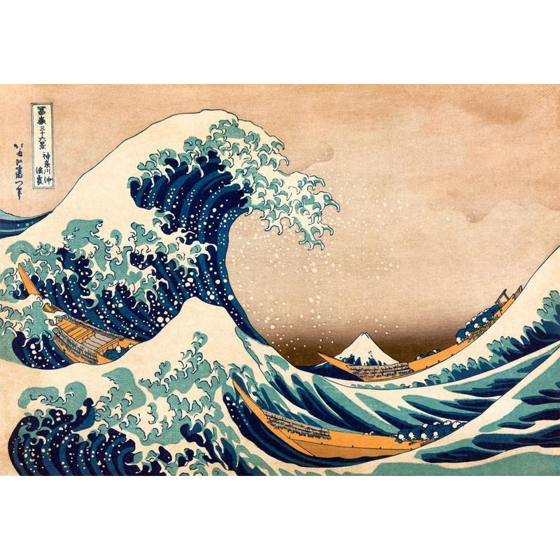 34,00 € Foto tapete - Hokusai: The Great Wave off Kanagawa (Reproduction)