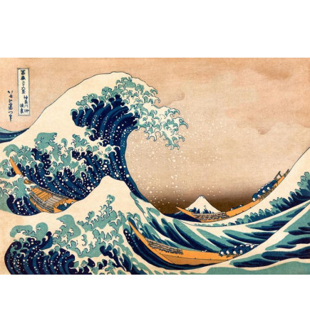 Fotobehang - Hokusai: The Great Wave off Kanagawa (Reproduction)