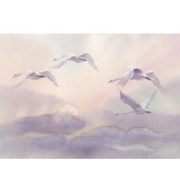 Papier peint - Flying Swans
