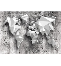 Fototapetti - World Map: Origami