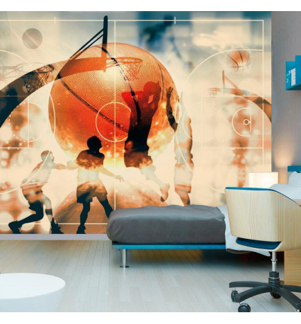 Mural de parede - I love basketball!