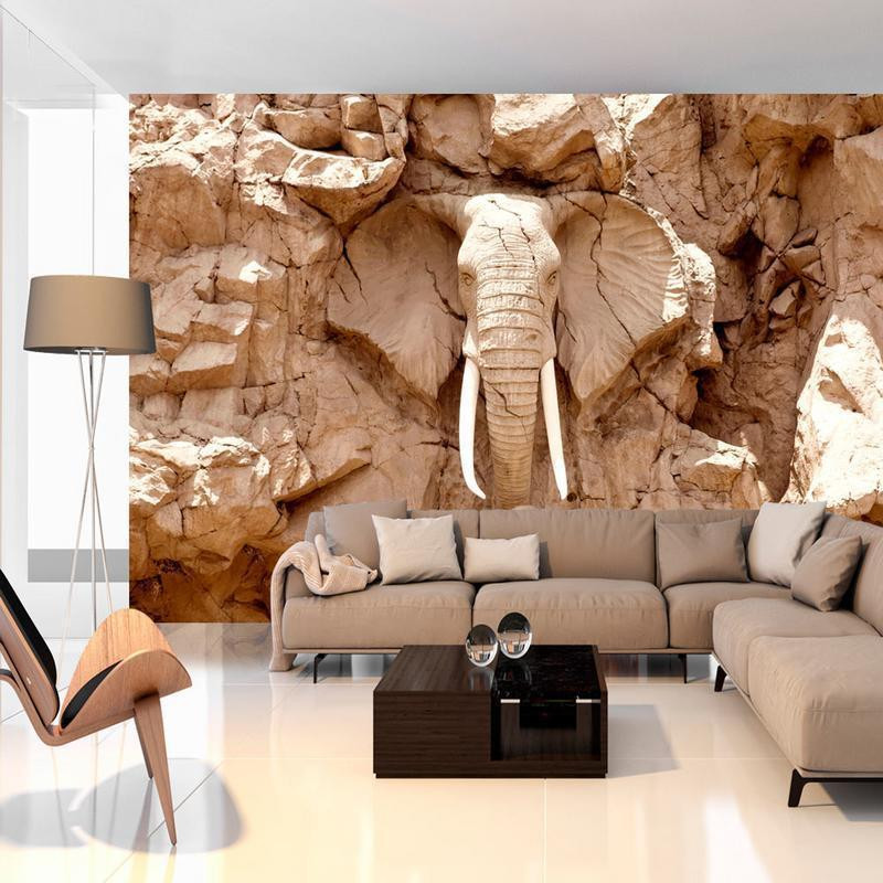 34,00 € Fotobehang - Stone Elephant (South Africa)