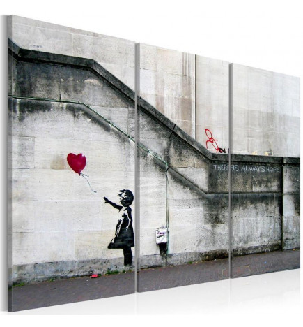 Leinwandbild - Girl With a Balloon by Banksy