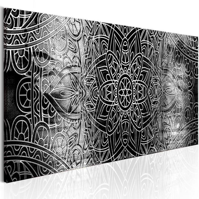 82,90 € Schilderij - Mandala: Grey Depths
