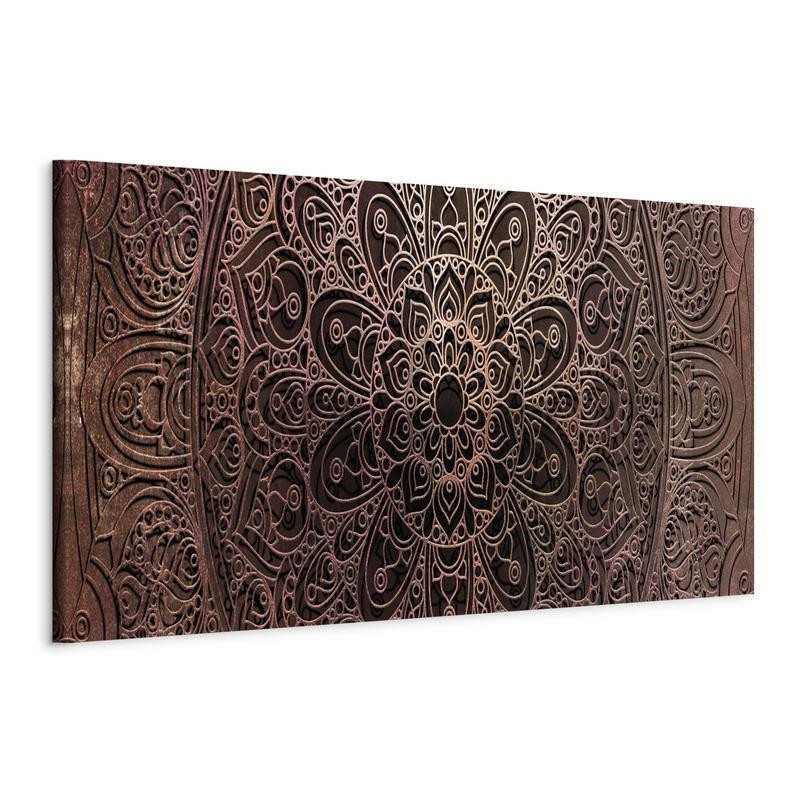 82,90 € Canvas Print - Mandala: Amber Silence