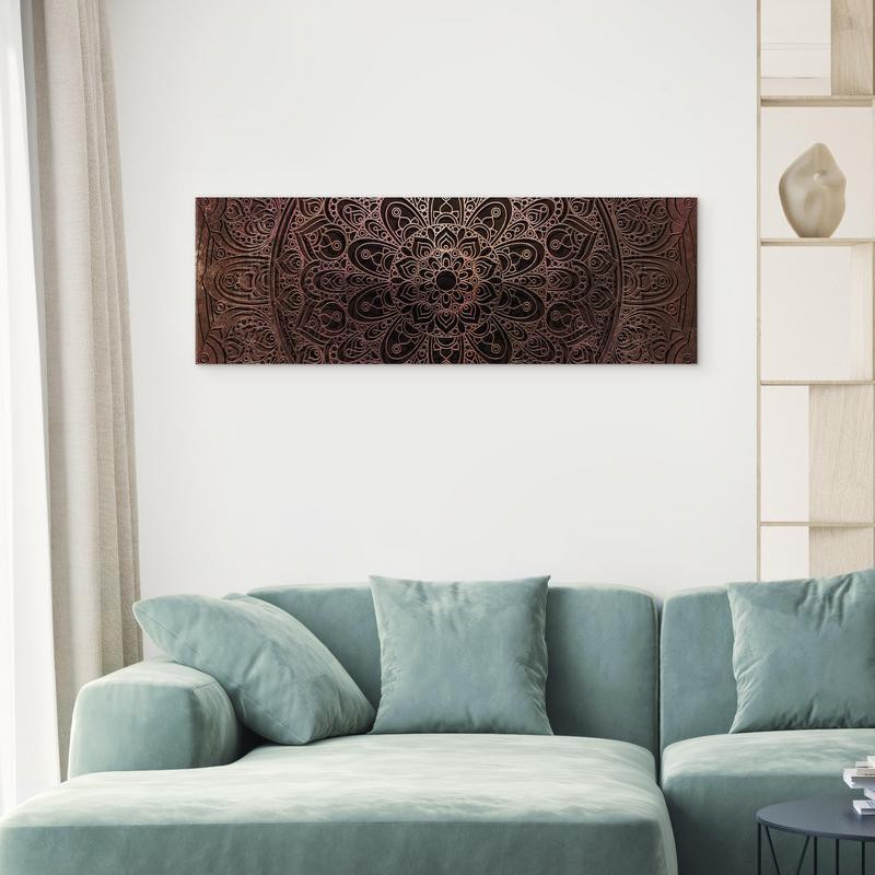 82,90 € Canvas Print - Mandala: Amber Silence