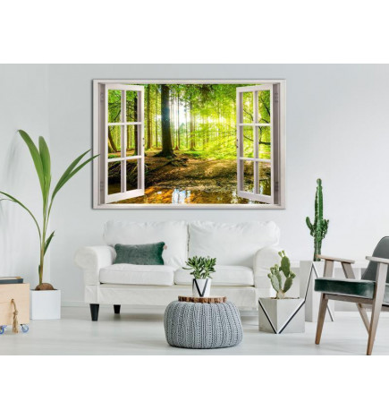 31,90 € Glezna - Window: View on Forest
