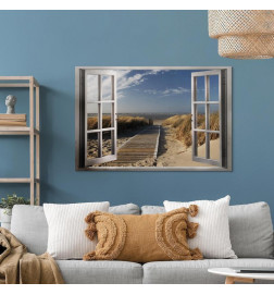 Tableau - Window: View of the Beach
