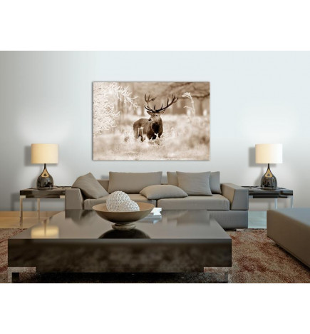 31,90 € Canvas Print - Deer in Sepia