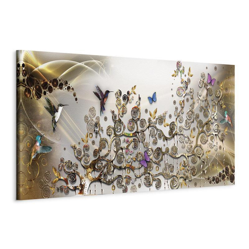 82,90 € Slika - Hummingbirds Dance (1 Part) Gold Narrow
