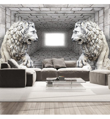 Wall Mural - Stone Lions