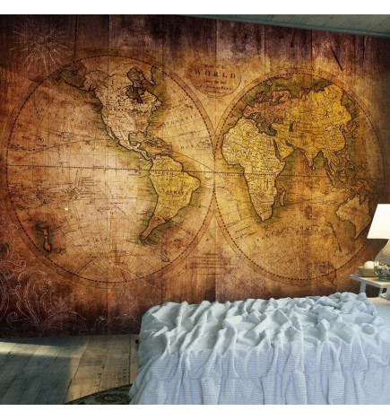 34,00 € Foto tapete - World on old map