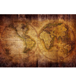 Foto tapete - World on old map