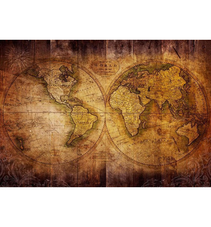 Foto tapete - World on old map