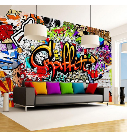 Mural de parede - Colorful Graffiti