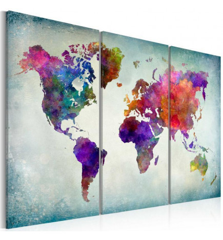 Decorative Pinboard - World in Colors