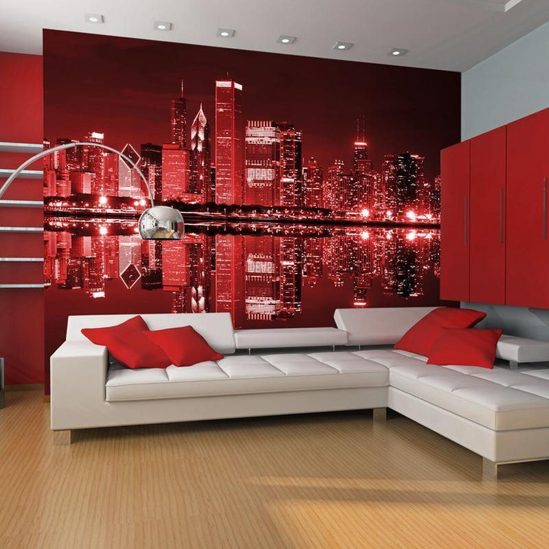 73,00 € Wall Mural - Wine-colored Chicago