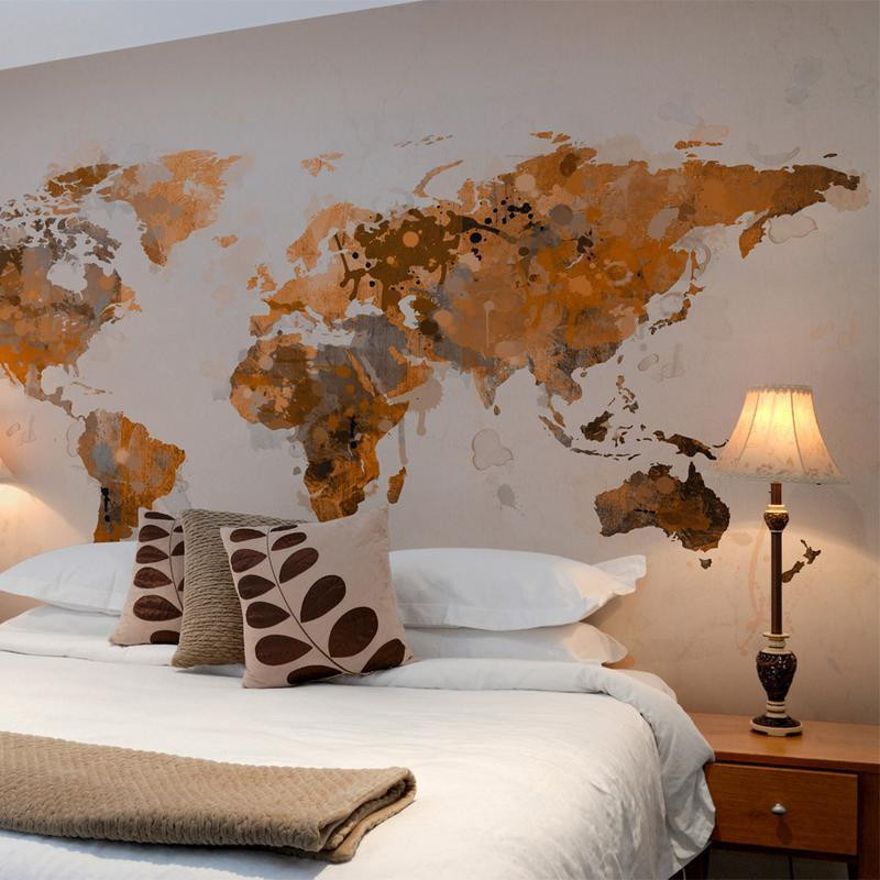 73,00 € Wall Mural - World in brown shades
