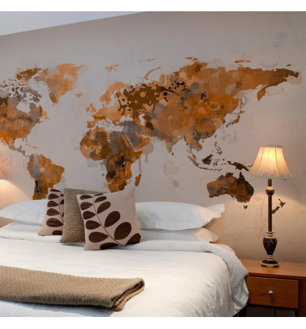 Papier peint - World in brown shades