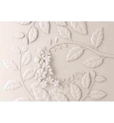 Wall Mural - Paper Flowers (Cream)