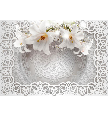 Wall Mural - Lilies and Ornaments