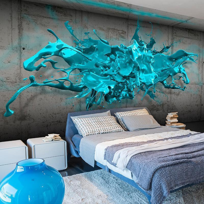 34,00 € Wall Mural - Blue Ink Blot