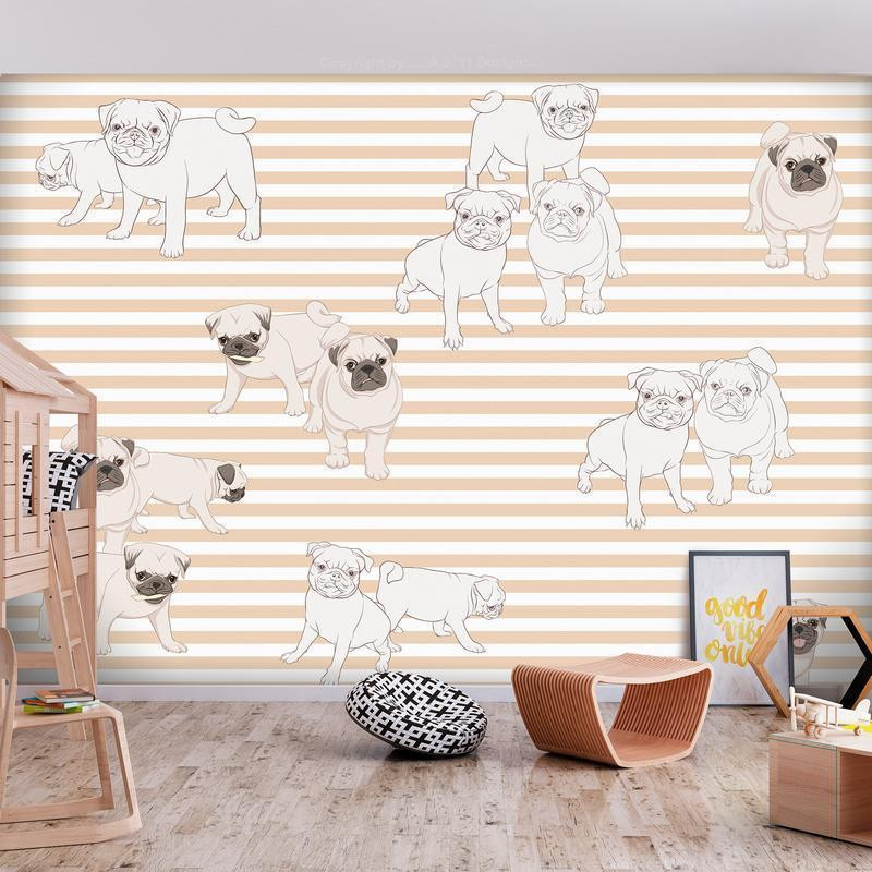 34,00 € Wall Mural - Playful Dogs