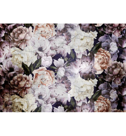 34,00 €Carta da parati - Plant motif with peonies in a garden - retro style flower background