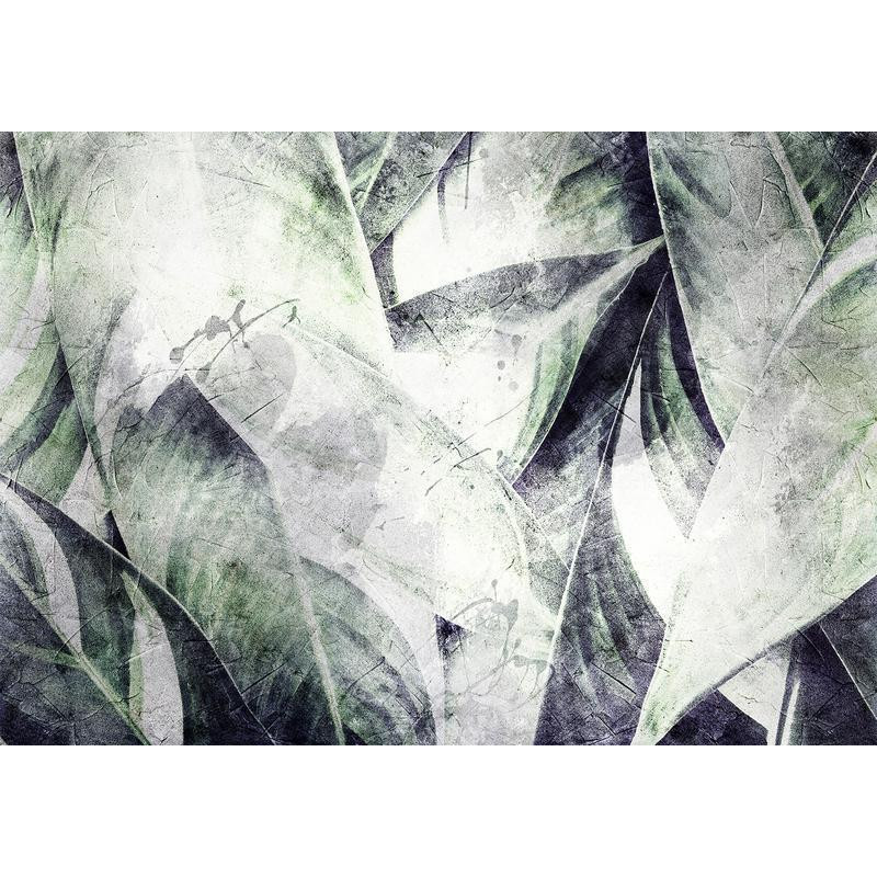 34,00 € Fotobehang - Eclectic jungle - plant motif with exotic leaves with texture