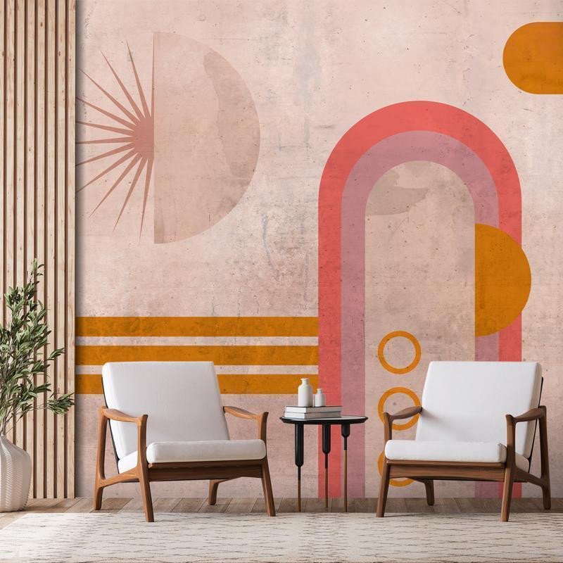 34,00 € Wall Mural - Pink Arcs