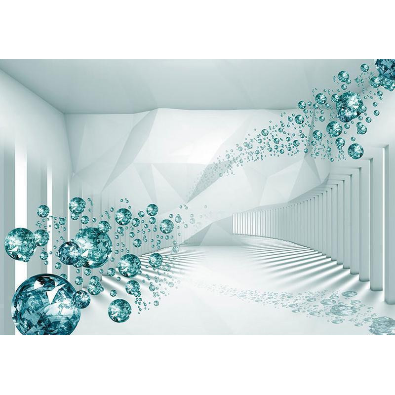 34,00 € Fotobehang - Diamond Corridor (Turquoise)
