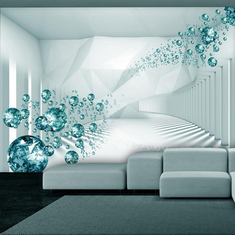 34,00 € Foto tapete - Diamond Corridor (Turquoise)