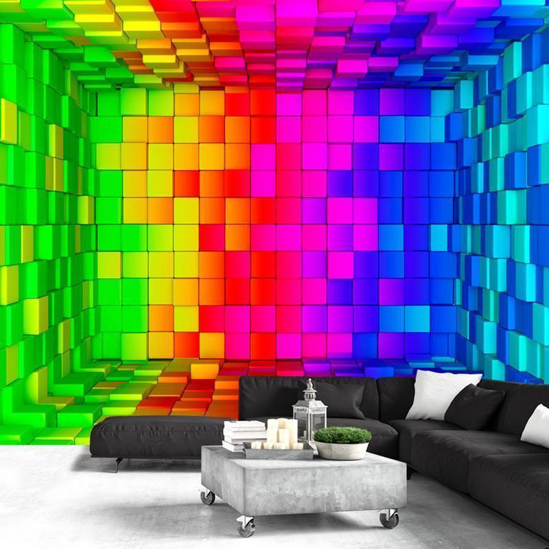 34,00 €Papier peint - Rainbow Cube