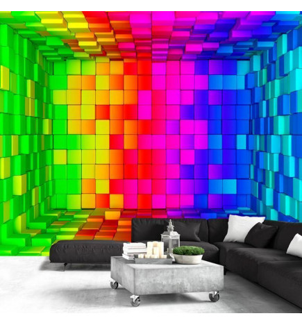 Carta da parati - Rainbow Cube