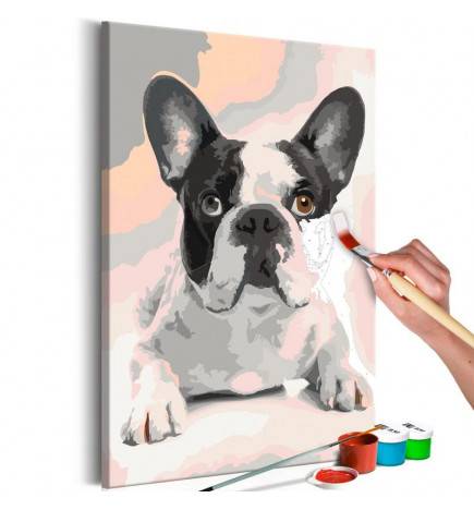 Cuadro para colorear - Bulldog francés