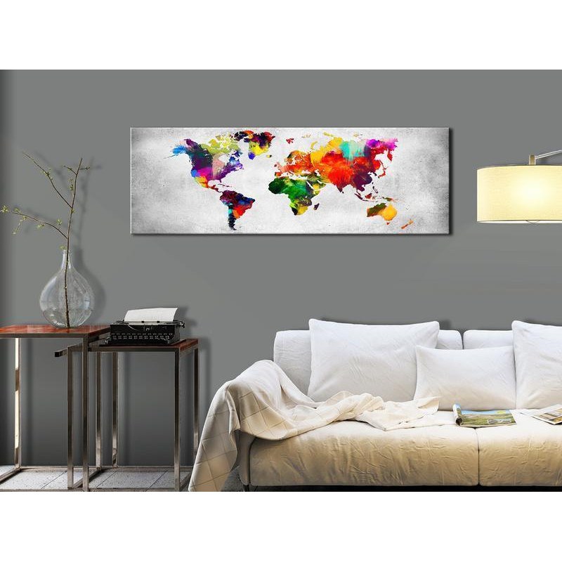 82,90 € Schilderij - World Map: Coloured Revolution