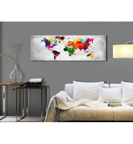 82,90 € Canvas Print - World Map: Coloured Revolution