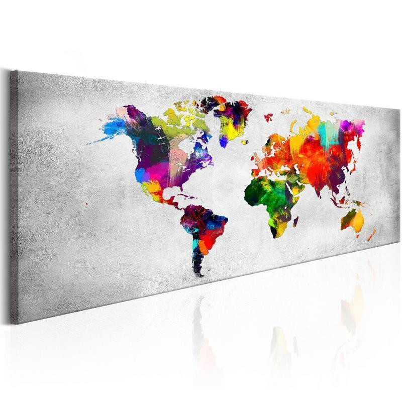 82,90 € Canvas Print - World Map: Coloured Revolution