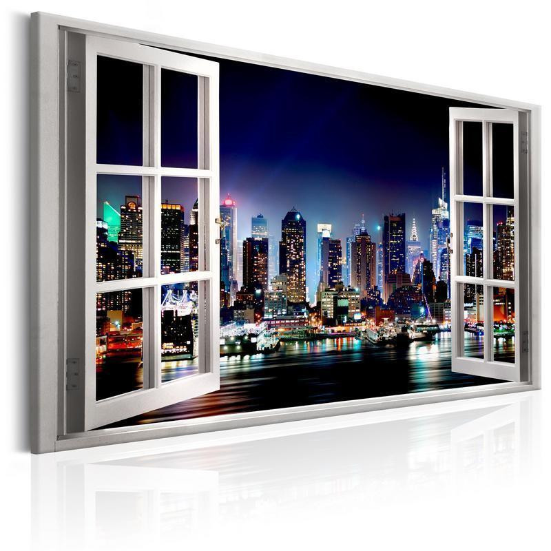 31,90 € Leinwandbild - Window: View of New York