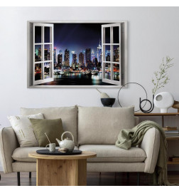 Canvas Print - Window: View of New York