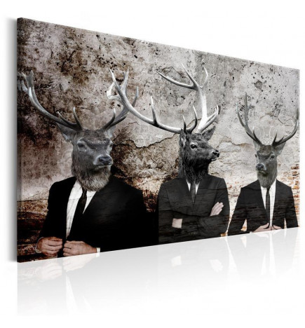 Canvas Print - Deer in Suits