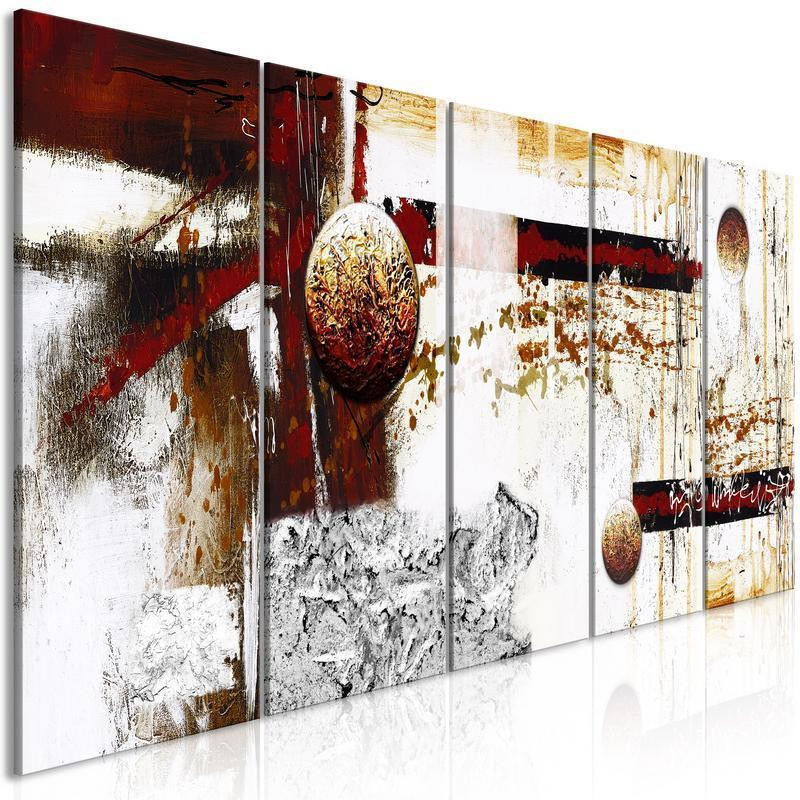 92,90 € Canvas Print - Dynamics in Space (5 Parts) Narrow