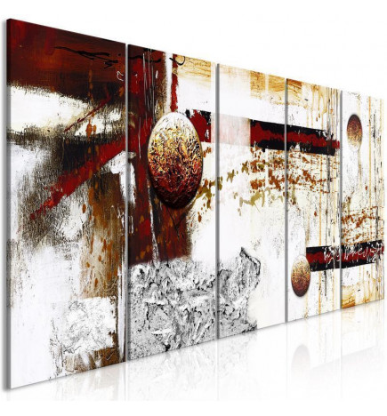 92,90 € Canvas Print - Dynamics in Space (5 Parts) Narrow