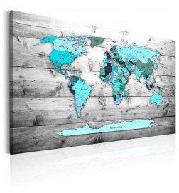 Pilt korkplaadil - Blue Continents