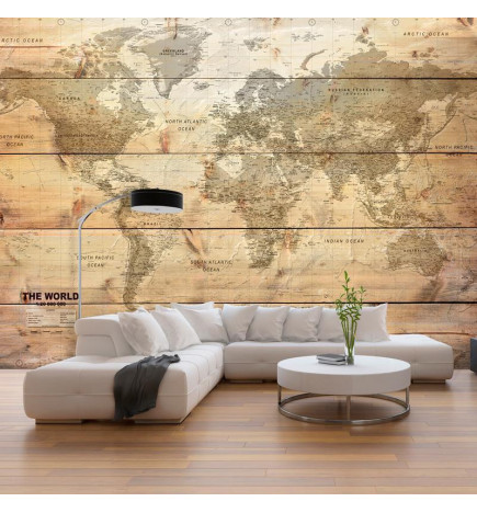 34,00 € Wall Mural - Map on Boards