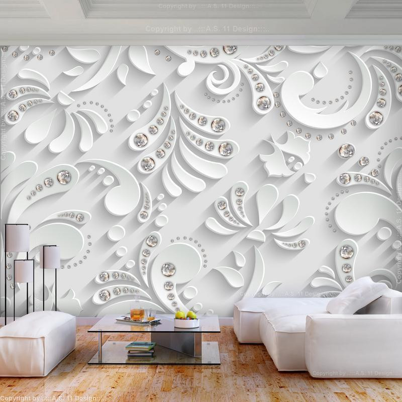 34,00 € Wall Mural - Flowers with Crystals