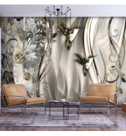 34,00 € Wall Mural - Hummingbirds on the Wave (Brown)